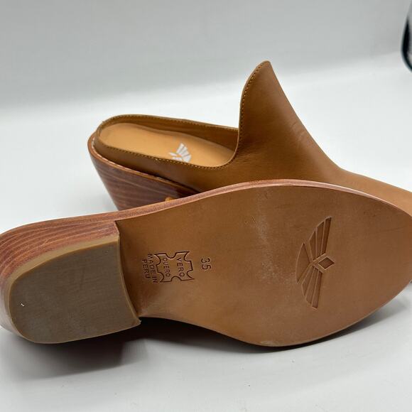 FORTRESS OF INCA Michelle Mules Caramel Tan Sz 35 / 5 $260 - Picture 7 of 8